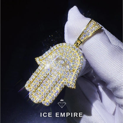 Iced Out 925 Silver Moissanite Pendant
