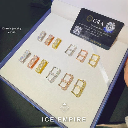 Iced Out 925 Silver Moissanite Watch