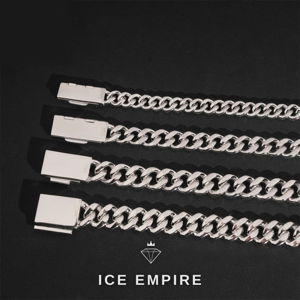 Iced Out Rose Gold Plated Moissanite Cuban Chain