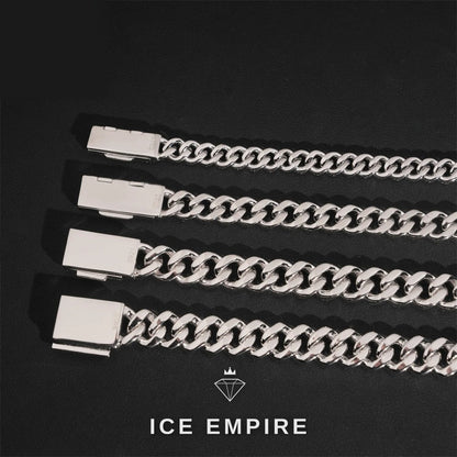 Iced Out Rose Gold Plated Moissanite Cuban Chain