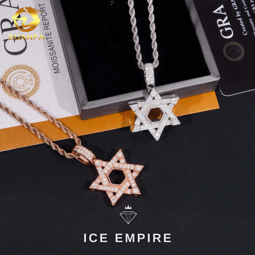 Iced Out 925 Silver Pendant