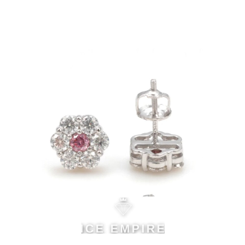 Iced Out 925 Silver Moissanite Earrings