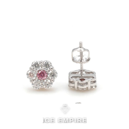 Iced Out 925 Silver Moissanite Earrings