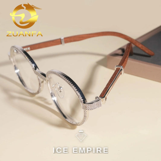 Iced Out 925 Silver Glasses