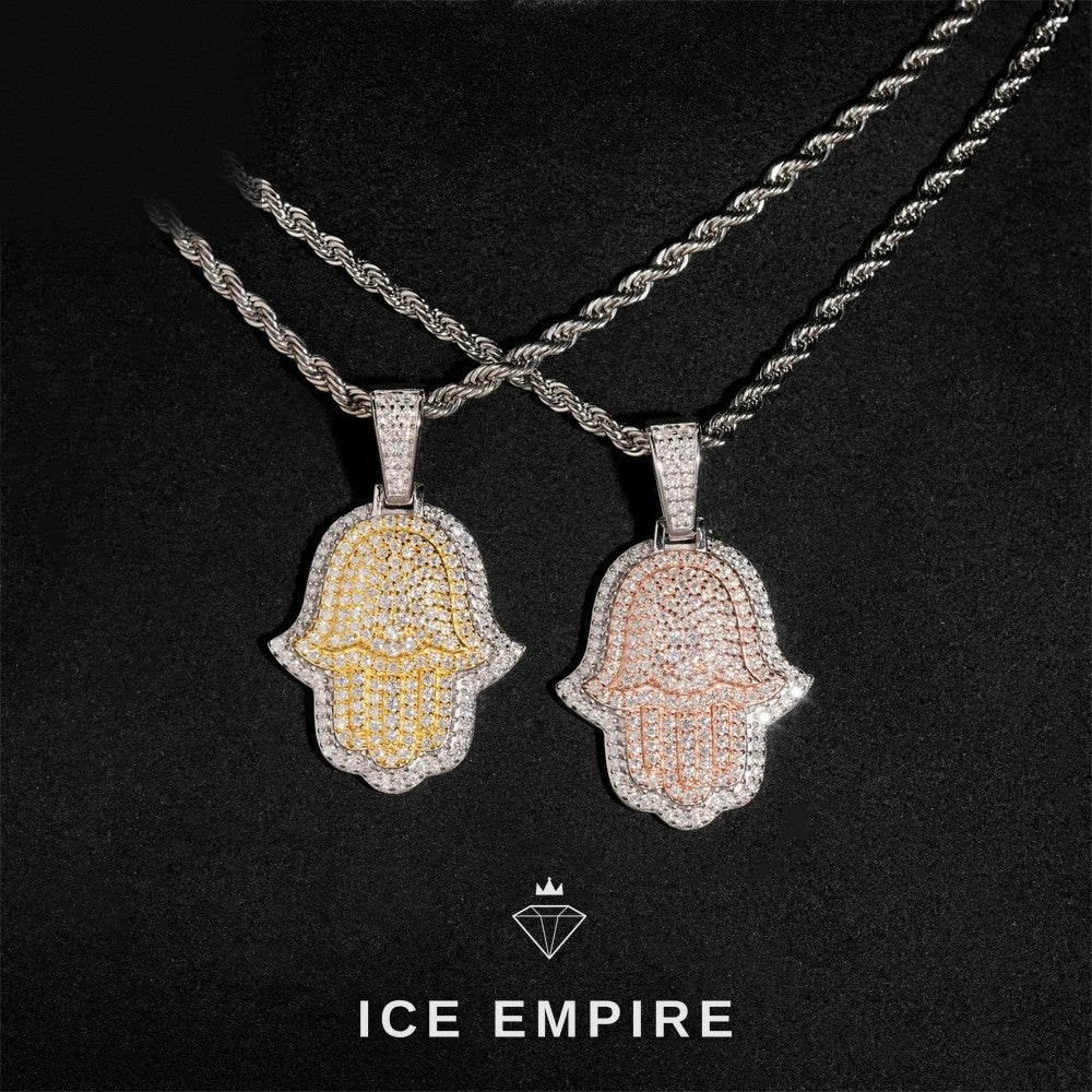 Iced Out 925 Silver Pendant