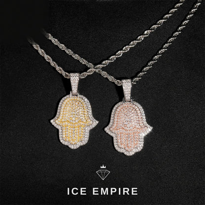 Iced Out 925 Silver Pendant