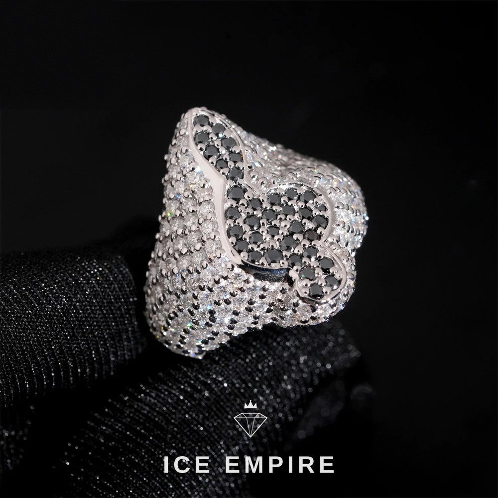 Iced Out Baguette Rose Gold Plated Moissanite Ring