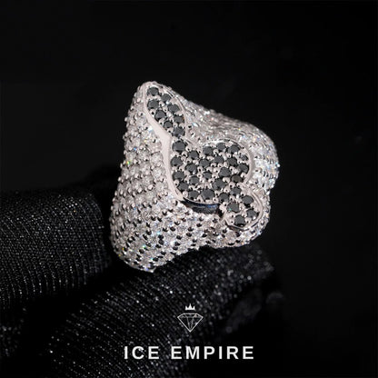 Iced Out Baguette Rose Gold Plated Moissanite Ring