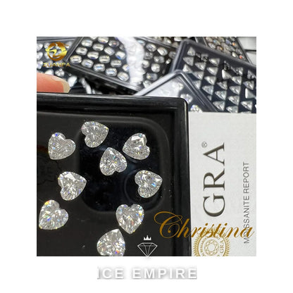 Iced Out Heart 925 Silver Moissanite Pendant
