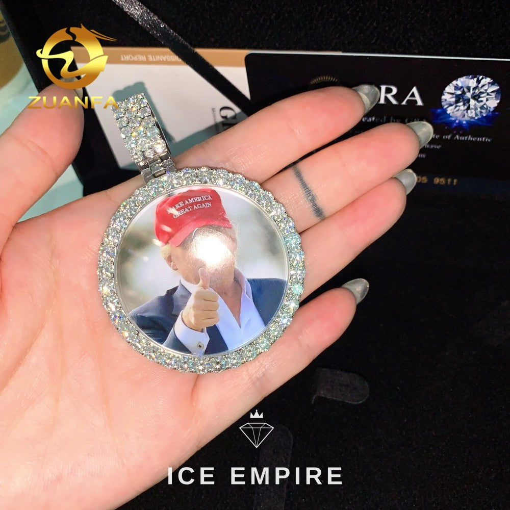 Iced Out Rose Gold Plated Pendant