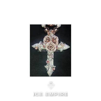 Iced Out 925 Silver Moissanite Pendant