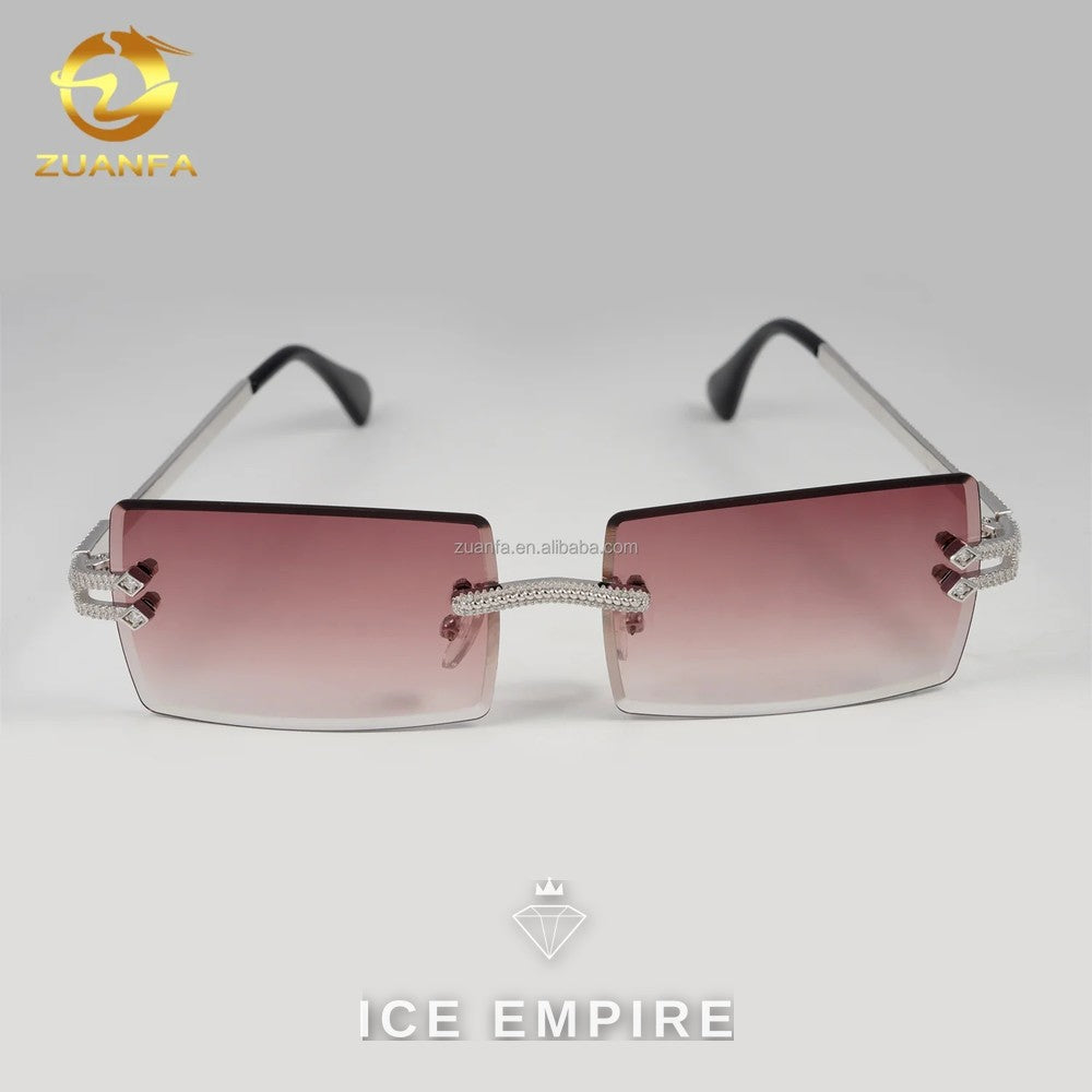 Iced Out 925 Silver Glasses