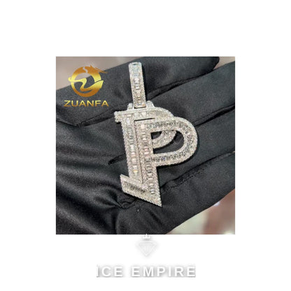 Iced Out Baguette Rose Gold Plated Pendant