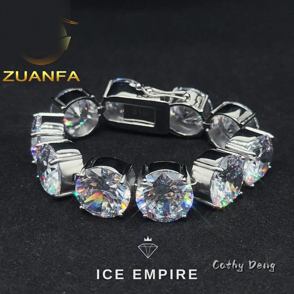 Iced Out 925 Silver Cuban Chain