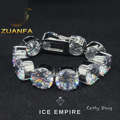 Iced Out 925 Silver Cuban Chain