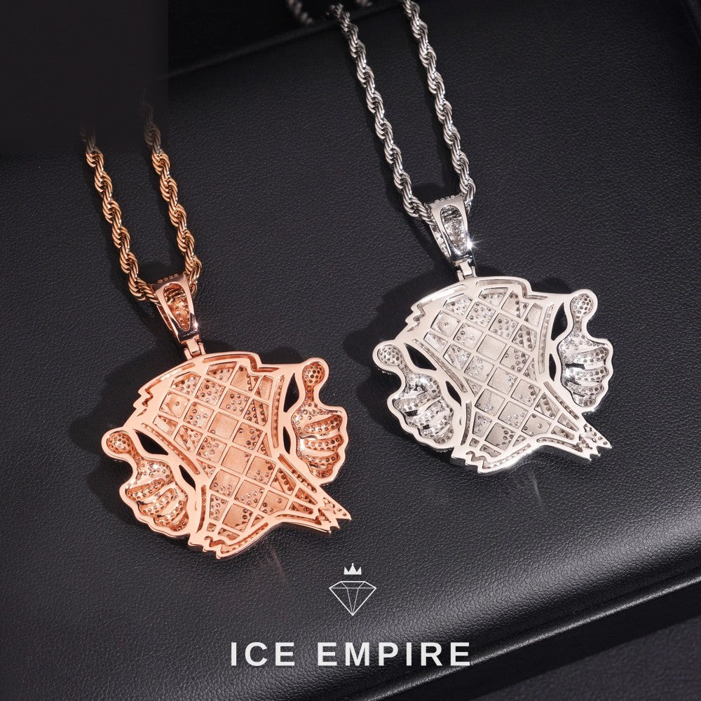 Iced Out Gold Plated Moissanite Pendant