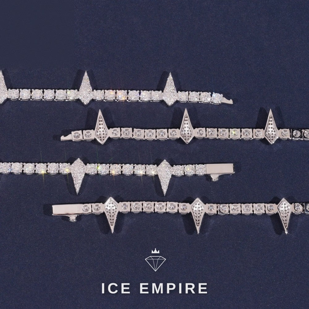 Iced Out Rose Gold Plated Moissanite Cuban Chain