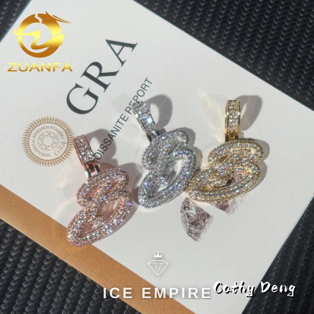 Iced Out Rose Gold Plated Pendant