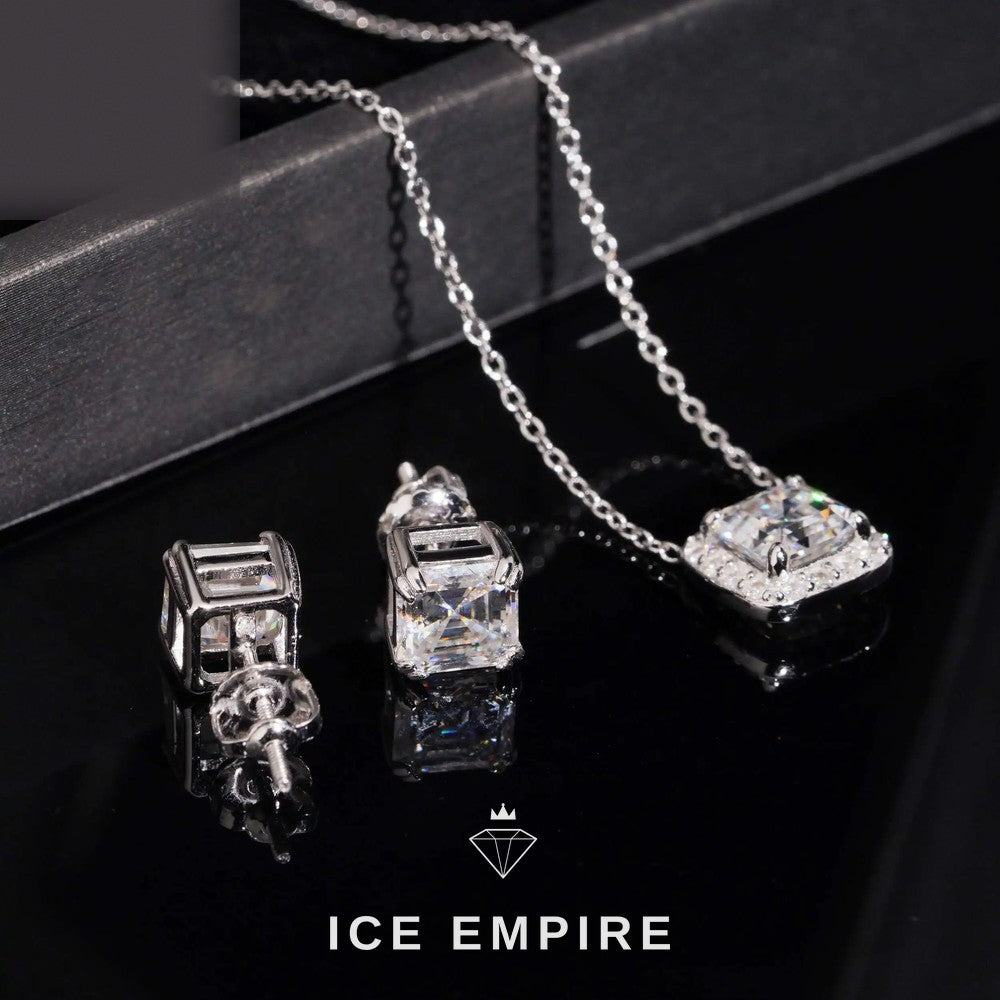 Iced Out Rose Gold Plated Moissanite Cuban Chain