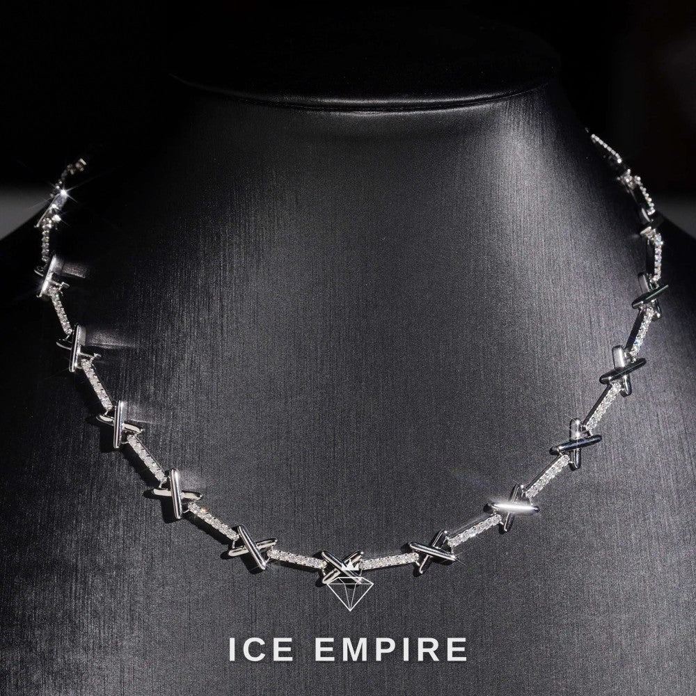 Iced Out Rose Gold Plated Moissanite Cuban Chain