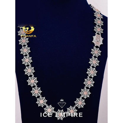Iced Out Cross 925 Silver Moissanite Pendant
