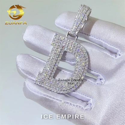 Iced Out 925 Silver Pendant