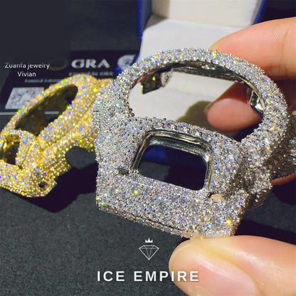 Iced Out 925 Silver Moissanite Watch