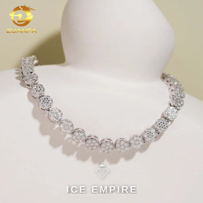 Iced Out Rose Gold Plated Moissanite Cuban Chain