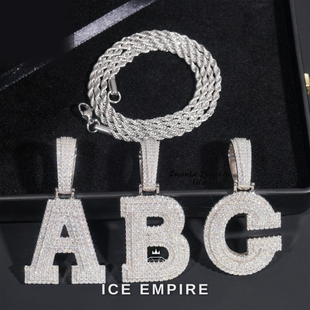 Iced Out 925 Silver Moissanite Pendant