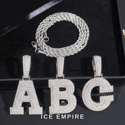 Iced Out 925 Silver Moissanite Pendant