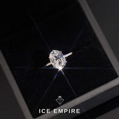 Iced Out Gold Plated Moissanite Wedding Band