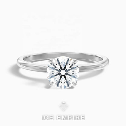 Iced Out 10K Gold Lab Grown Diamond Ring