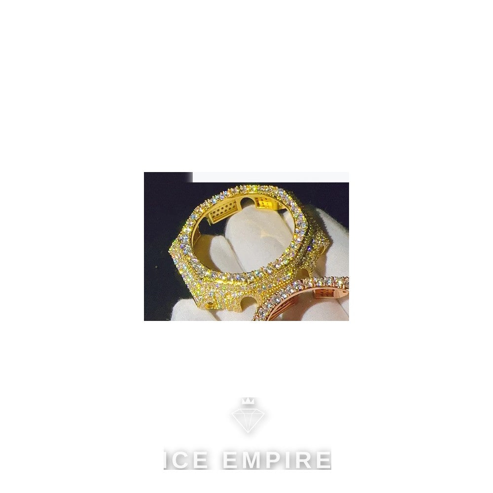 Iced Out 925 Silver Moissanite Watch