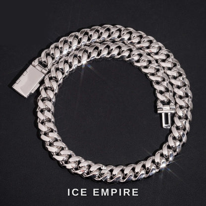 Iced Out Rose Gold Plated Moissanite Cuban Chain