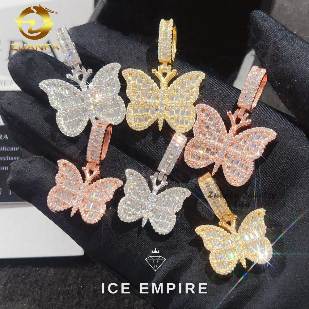 Iced Out 925 Silver Moissanite Pendant