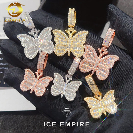 Iced Out 925 Silver Moissanite Pendant