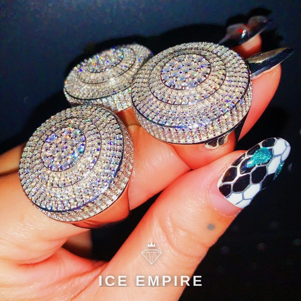 Iced Out Baguette 925 Silver Moissanite Ring