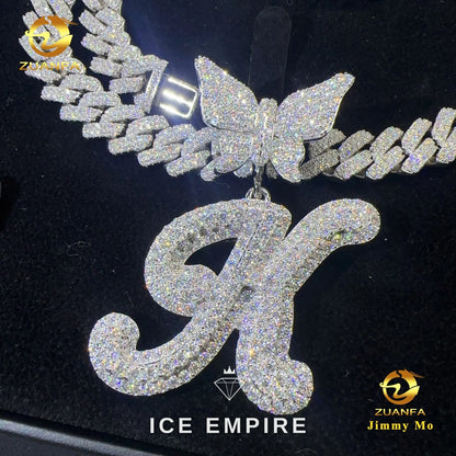 Iced Out 925 Silver Moissanite Pendant