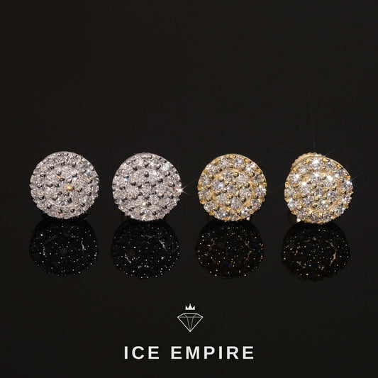 Iced Out 925 Silver Lab Grown Diamond Earrings