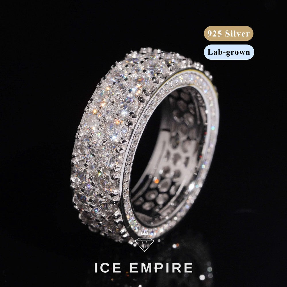 Iced Out Gold Plated Lab Grown Diamond Ring
