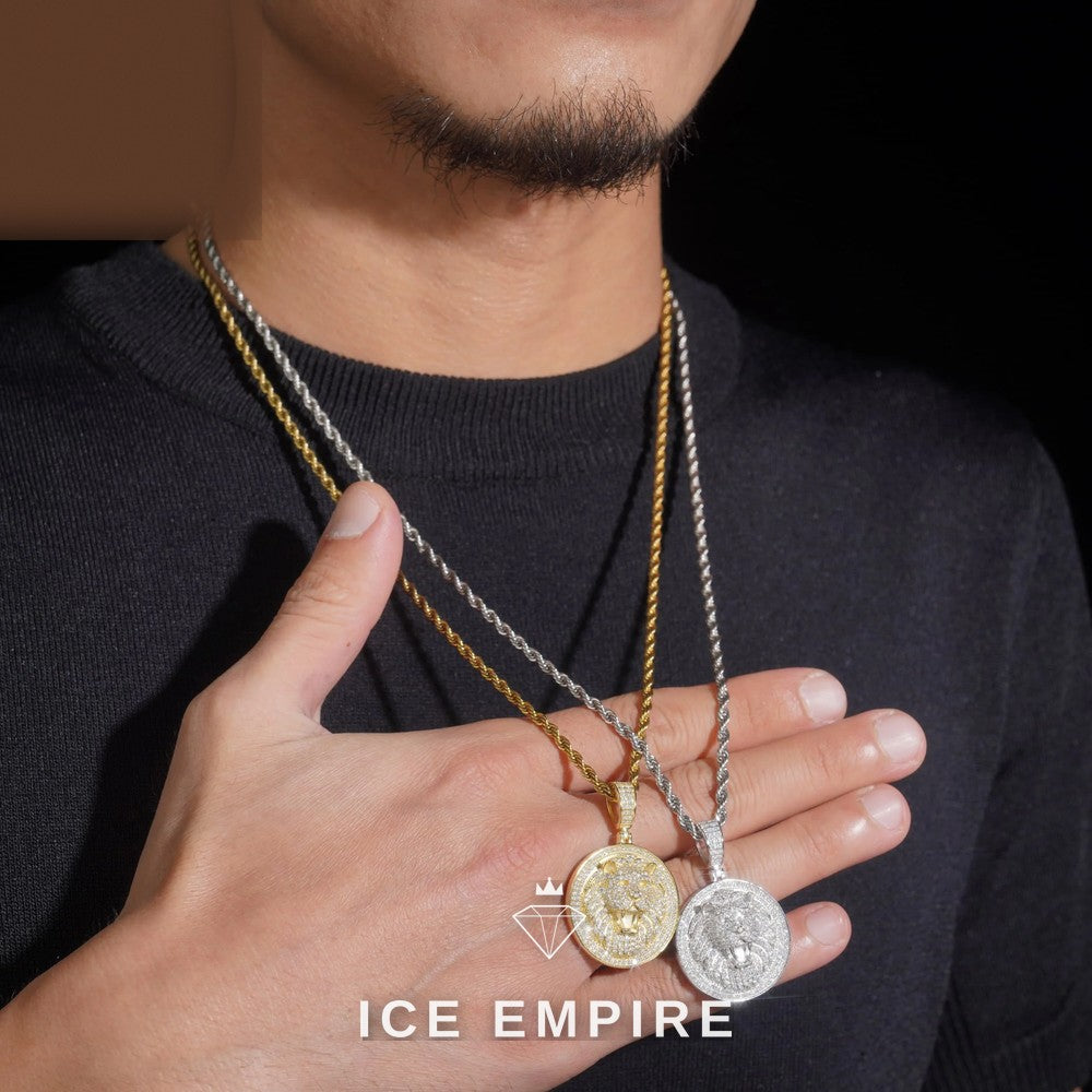 Iced Out 925 Silver Moissanite Pendant