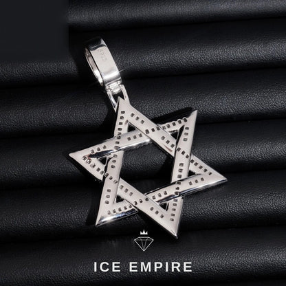 Iced Out Baguette 925 Silver Moissanite Pendant