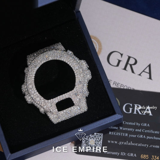 Iced Out 925 Silver Moissanite Watch