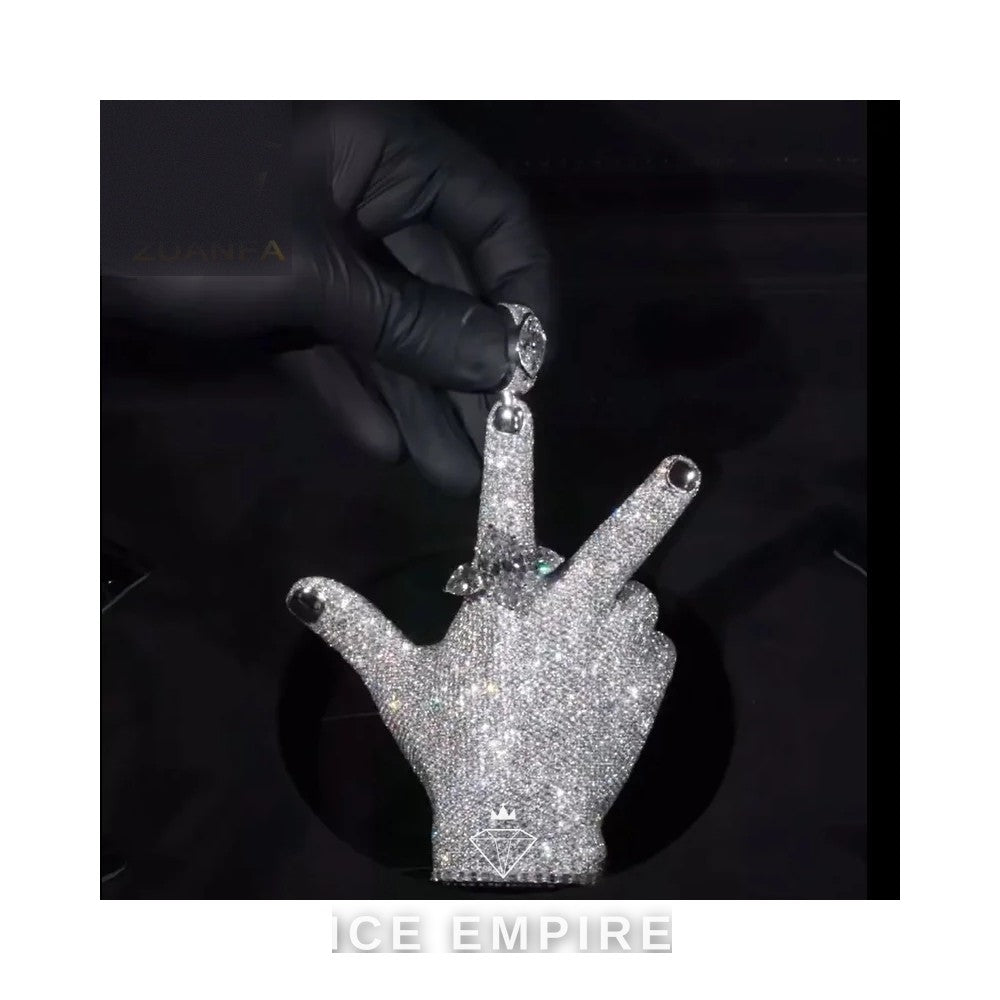 Iced Out 925 Silver Moissanite Pendant