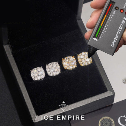 Iced Out Gold Plated Moissanite Earrings