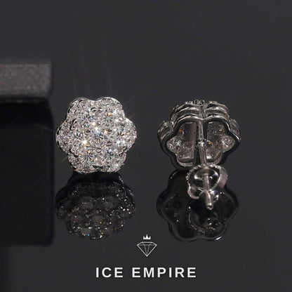 Iced Out Gold Plated Moissanite Earrings