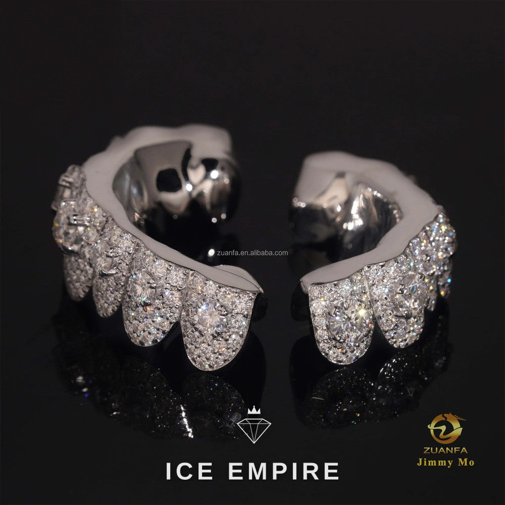 Iced Out Gold Plated Moissanite Grillz