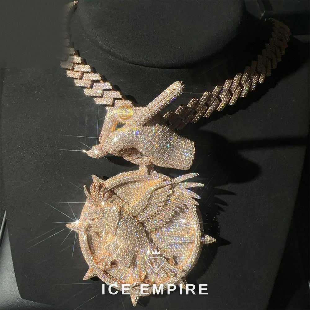Iced Out 925 Silver Cuban Chain