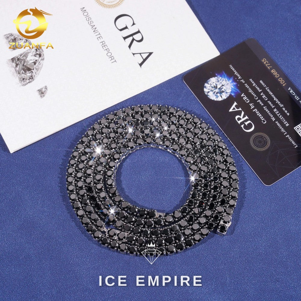 Iced Out Gold Plated Moissanite Cuban Chain