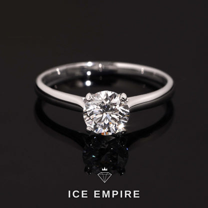 Iced Out 925 Silver Lab Grown Diamond Wedding Band